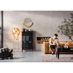 KARE Design Canapés Cubetto 3-Places Velours Marron 220Cm