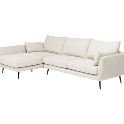 KARE Design Canapés D Angle Amalfi Gauche Creme 275Cm