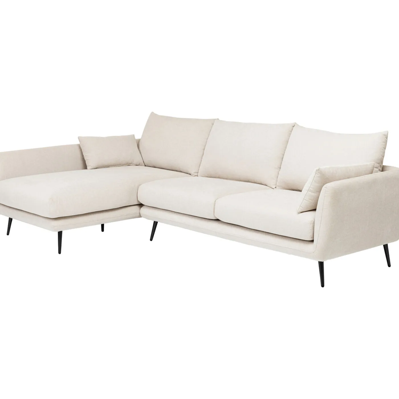 KARE Design Canapés D Angle Amalfi Gauche Creme 275Cm