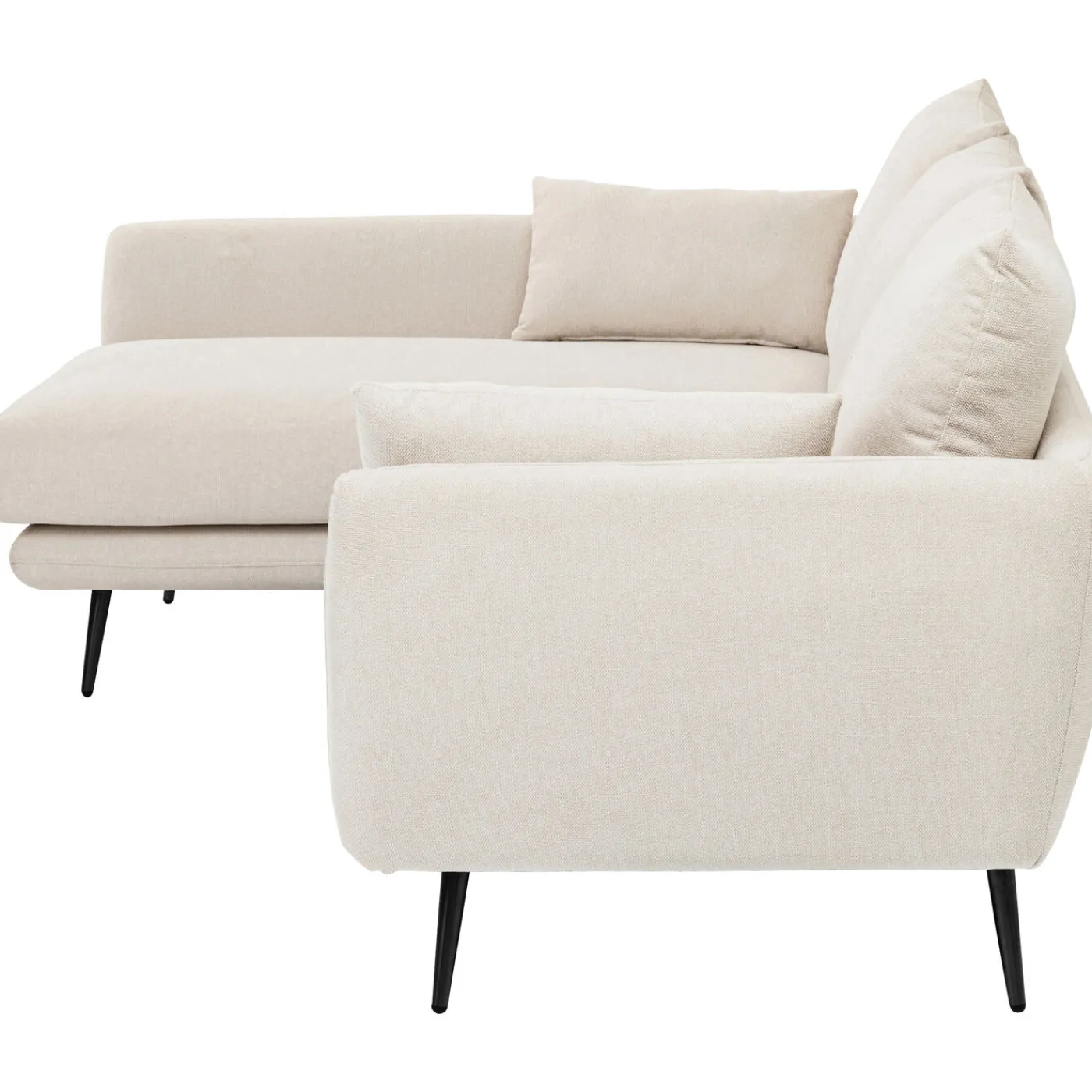 KARE Design Canapés D Angle Amalfi Gauche Creme 275Cm