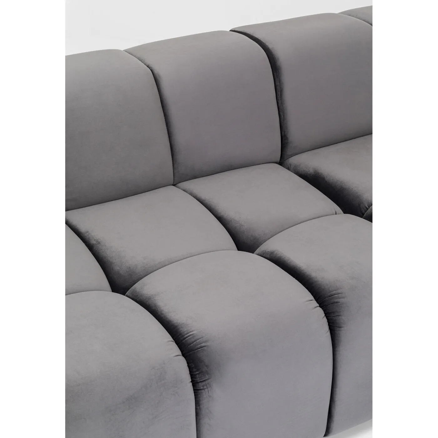 KARE Design Canapés D Angle Belami Velvet Gris Droit