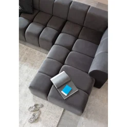 KARE Design Canapés D Angle Belami Velvet Gris Droit