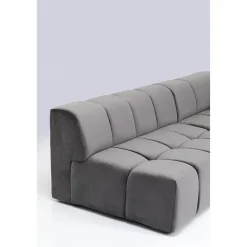 KARE Design Canapés D Angle Belami Velvet Gris Droit