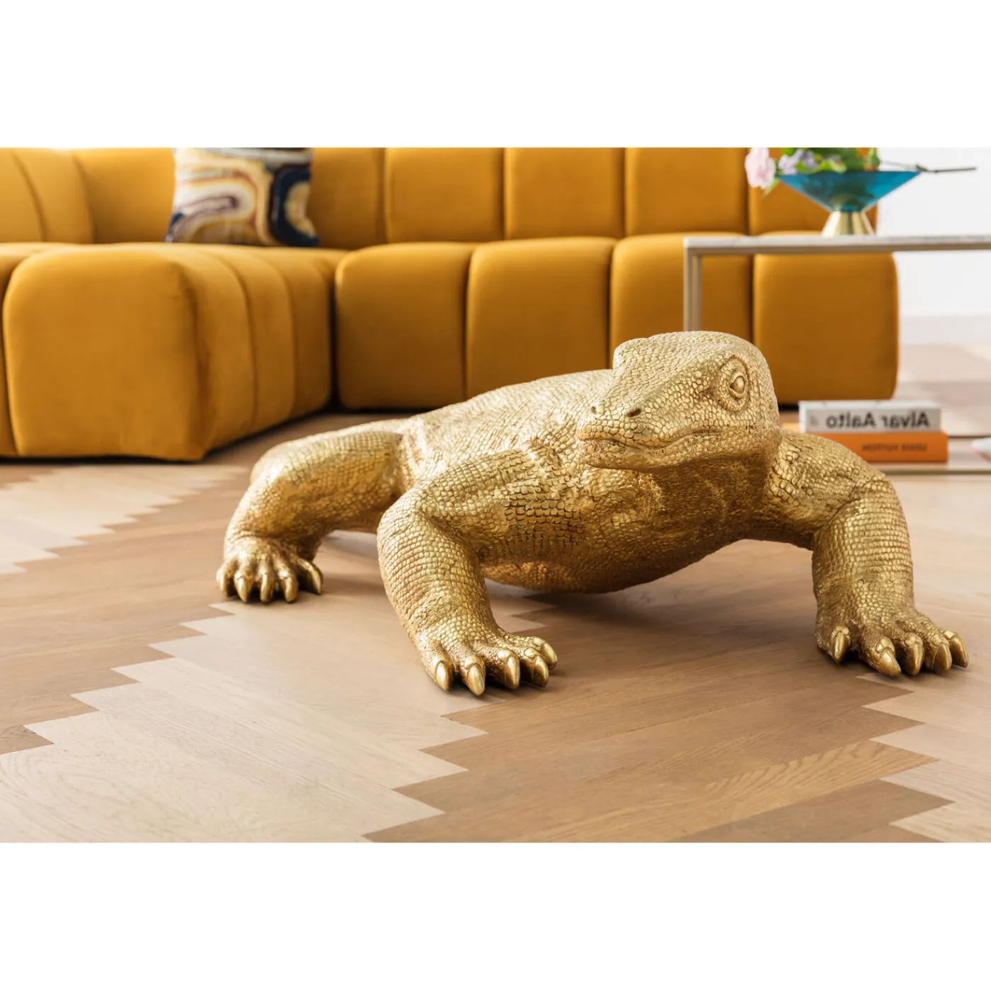 KARE Design Canapés D Angle Belami Velours Ambre Gauche