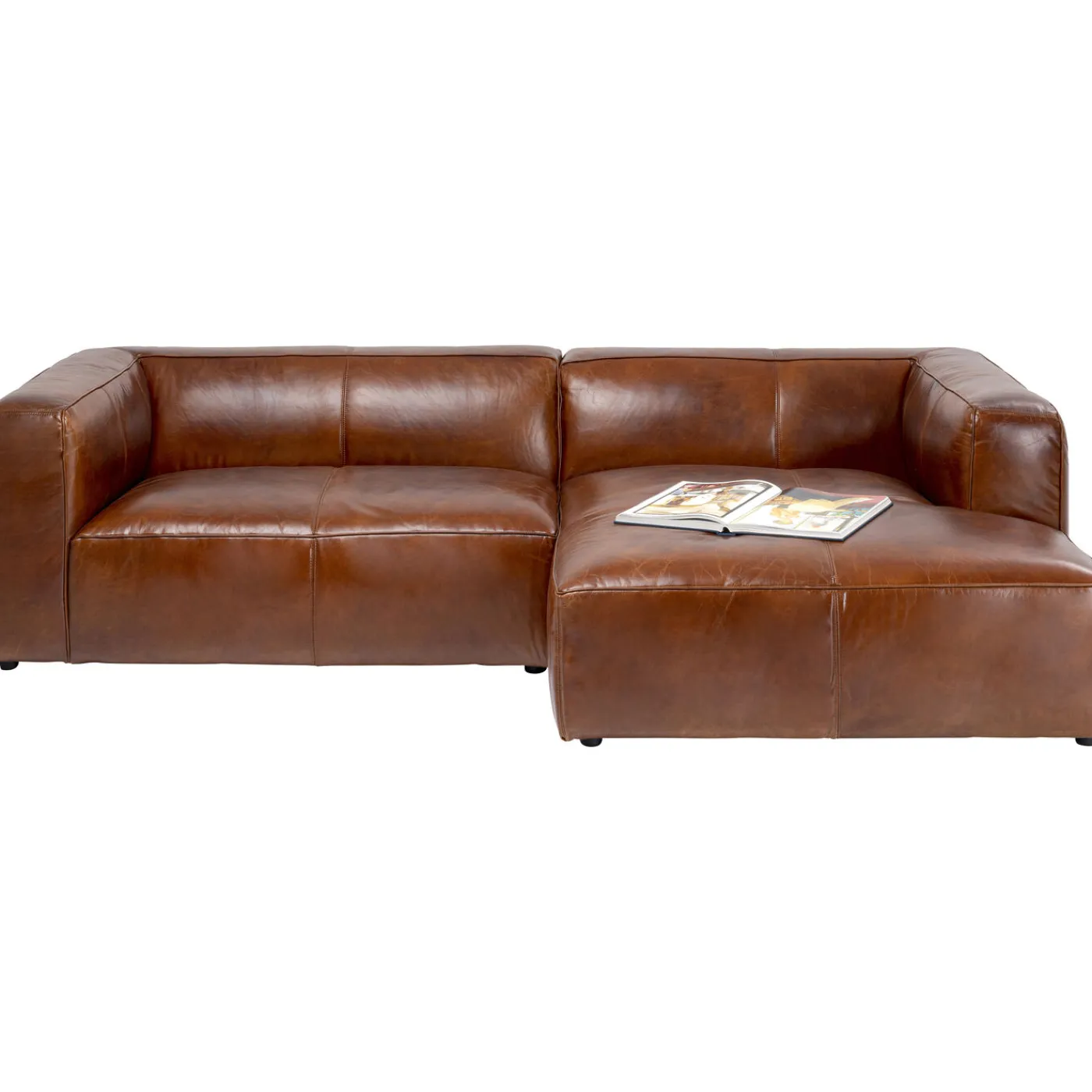 KARE Design Canapés D Angle Cubetto Cuir Marron