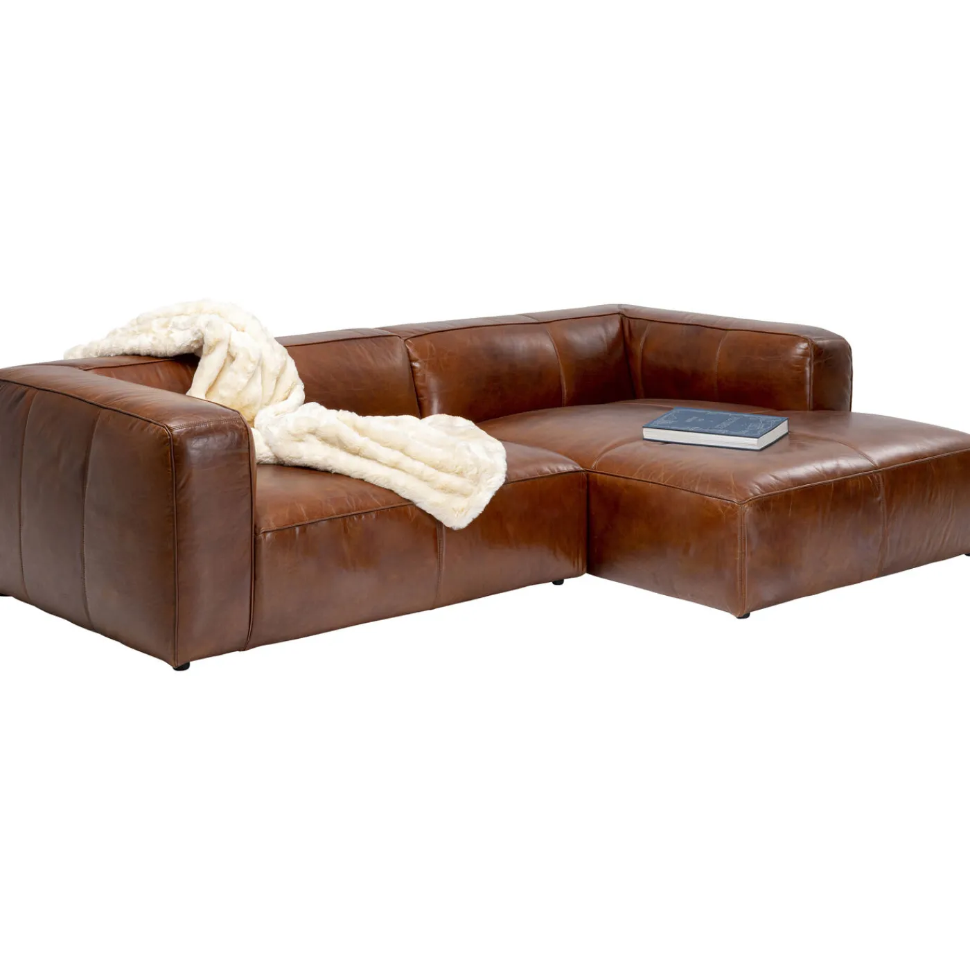 KARE Design Canapés D Angle Cubetto Cuir Marron