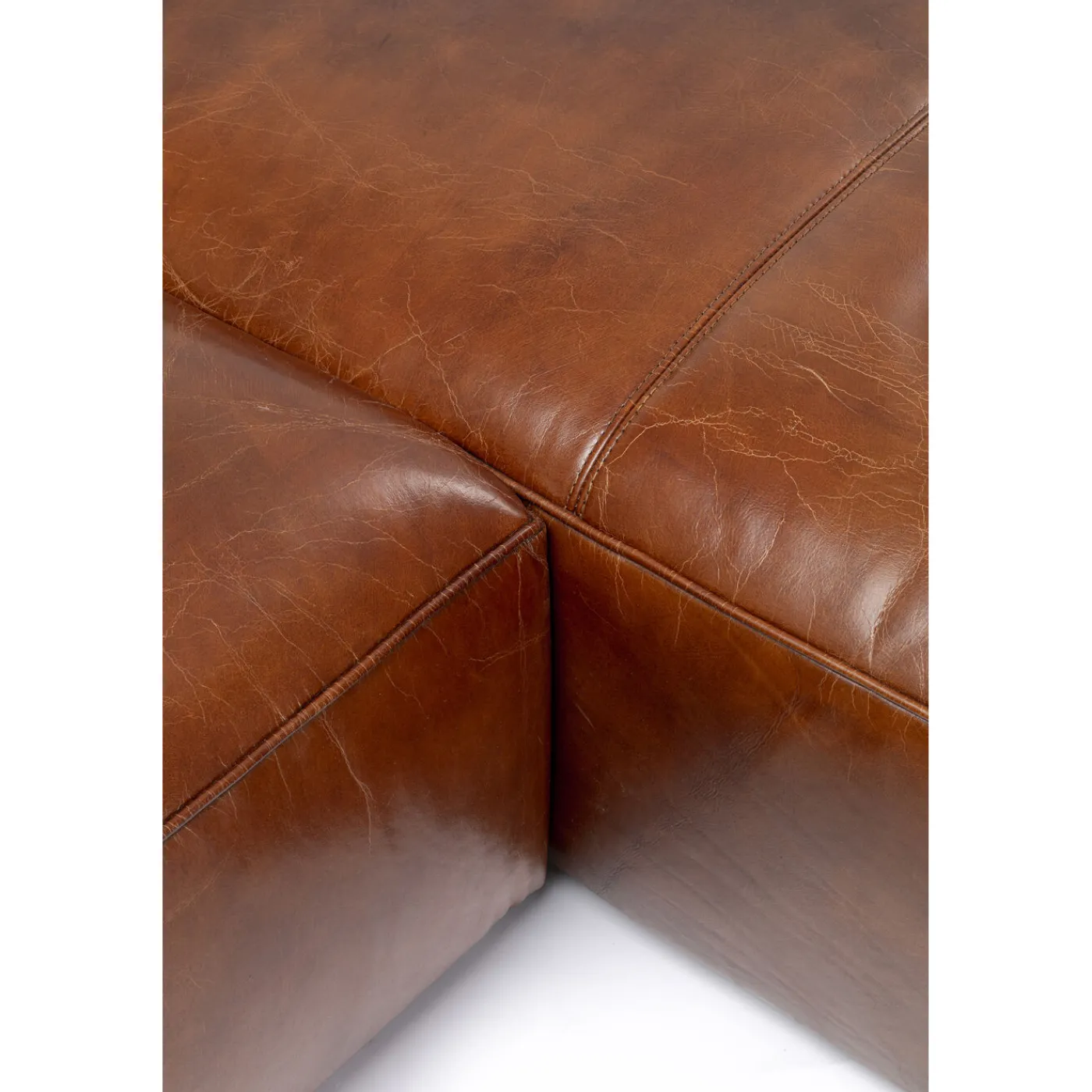 KARE Design Canapés D Angle Cubetto Cuir Marron