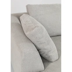 KARE Design Canapés D Angle Gianni Cord Gris Gauche