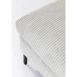 KARE Design Canapés D Angle Gianni Cord Gris Gauche