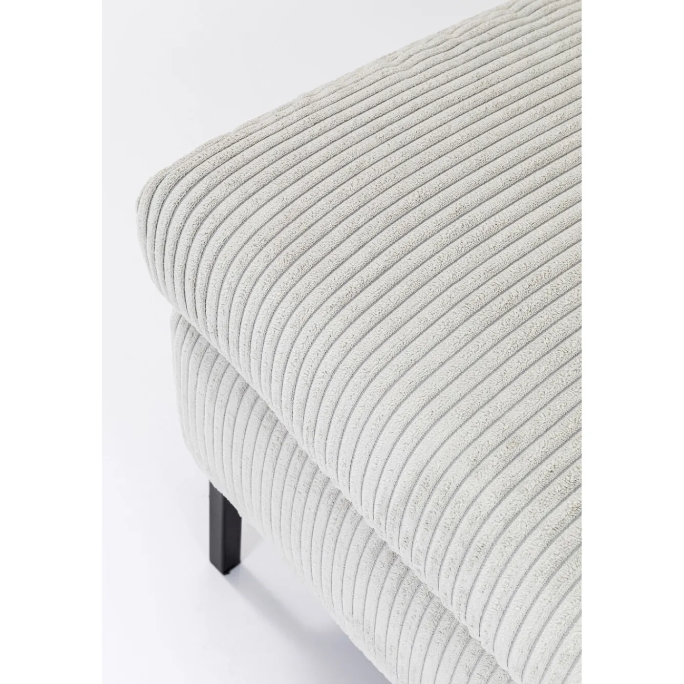 KARE Design Canapés D Angle Gianni Cord Gris Gauche