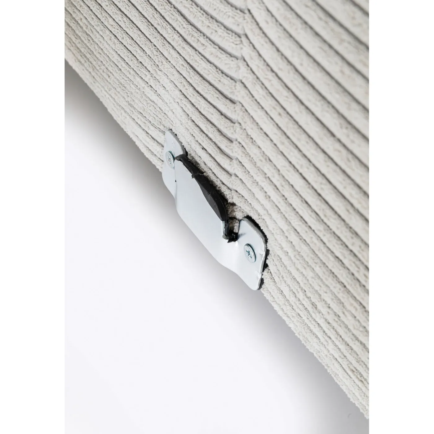 KARE Design Canapés D Angle Gianni Cord Gris Gauche