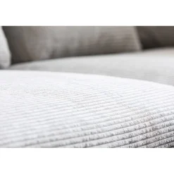 KARE Design Canapés D Angle Gianni Cord Gris Droite