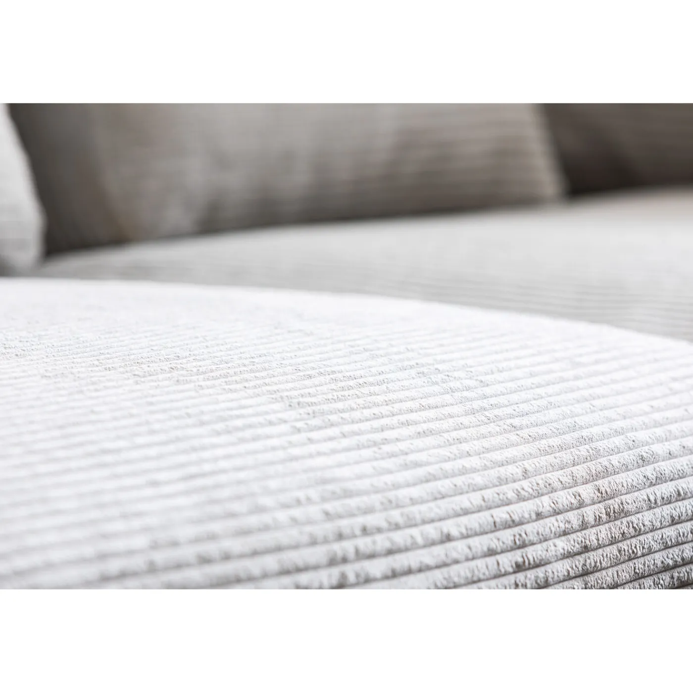 KARE Design Canapés D Angle Gianni Cord Gris Droite