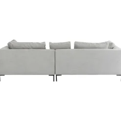 KARE Design Canapés D Angle Gianni Cord Gris Droite