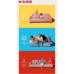 KARE Design Canapés D Angle Gianni Creme Droite