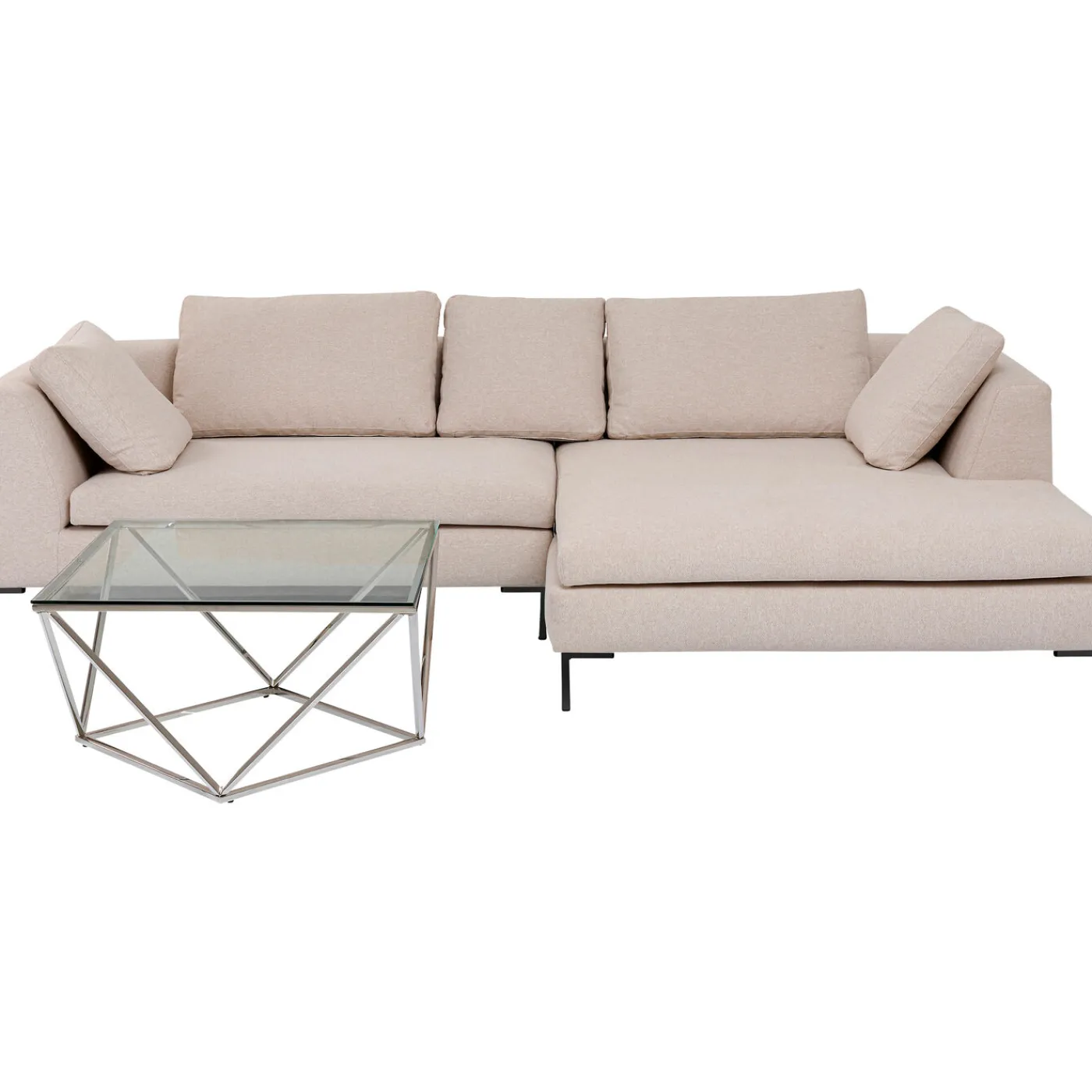 KARE Design Canapés D Angle Gianni Creme Droite