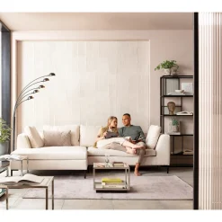 KARE Design Canapés D Angle Gianni Creme Gauche