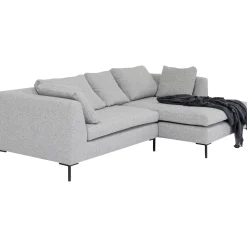 KARE Design Canapés D Angle Gianni Dolce Gris Clair Droite