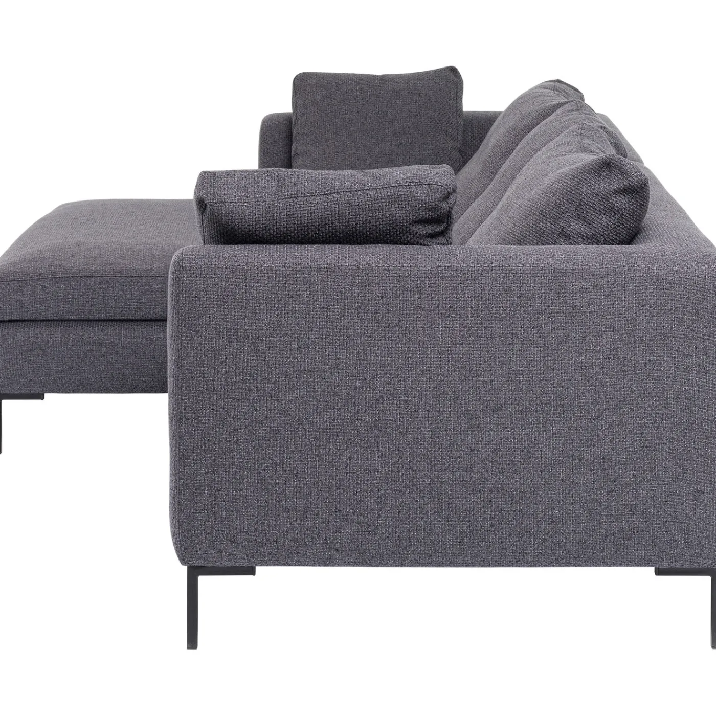 KARE Design Canapés D Angle Gianni Dolce Gris Fonce Gauche