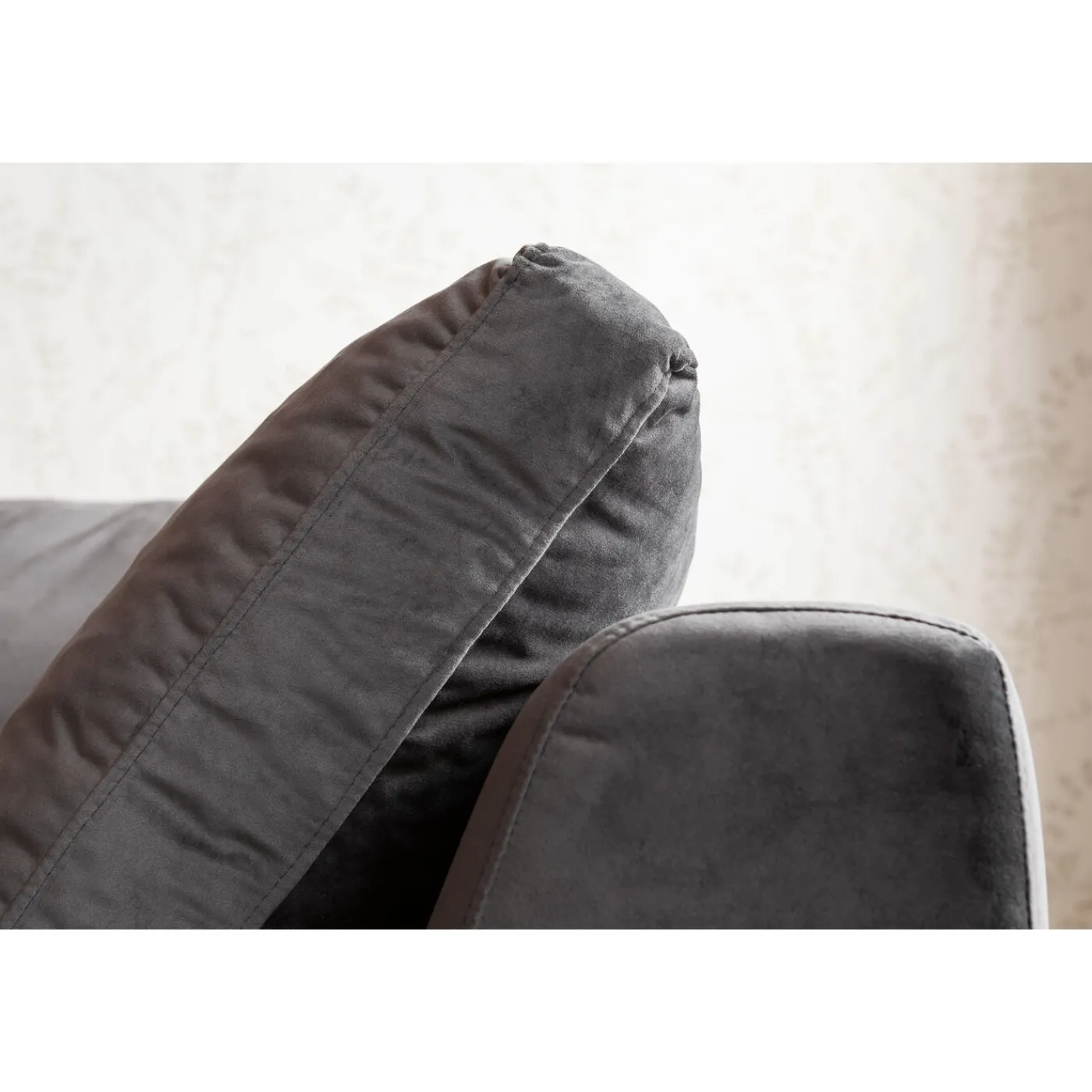 KARE Design Canapés D Angle Gianni Droite Gris-Noir