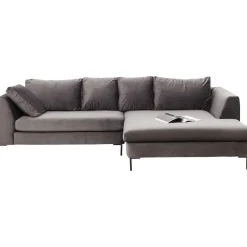 KARE Design Canapés D Angle Gianni Droite Gris-Noir