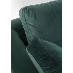 KARE Design Canapés D Angle Gianni Pm Velours Vert Fonce Droite