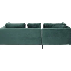 KARE Design Canapés D Angle Gianni Pm Velours Vert Fonce Gauche