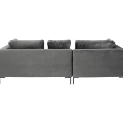 KARE Design Canapés D Angle Gianni Pm Velours Gris Gauche
