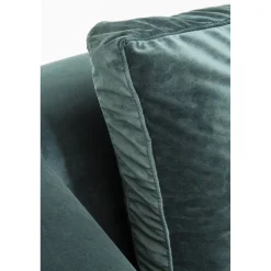 KARE Design Canapés D Angle Gianni Velours Vert Gauche Noir