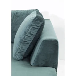 KARE Design Canapés D Angle Gianni Velours Vert Gauche Noir