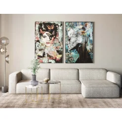 KARE Design Canapés D Angle Henry Creme Droite 285X170Cm