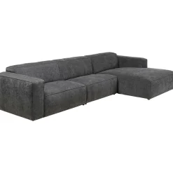 KARE Design Canapés D Angle Henry Gris Droite 335X170Cm