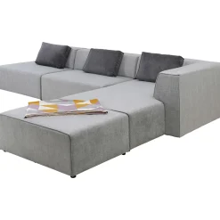 KARE Design Canapés D Angle Infinity Atlanta Gris Droite