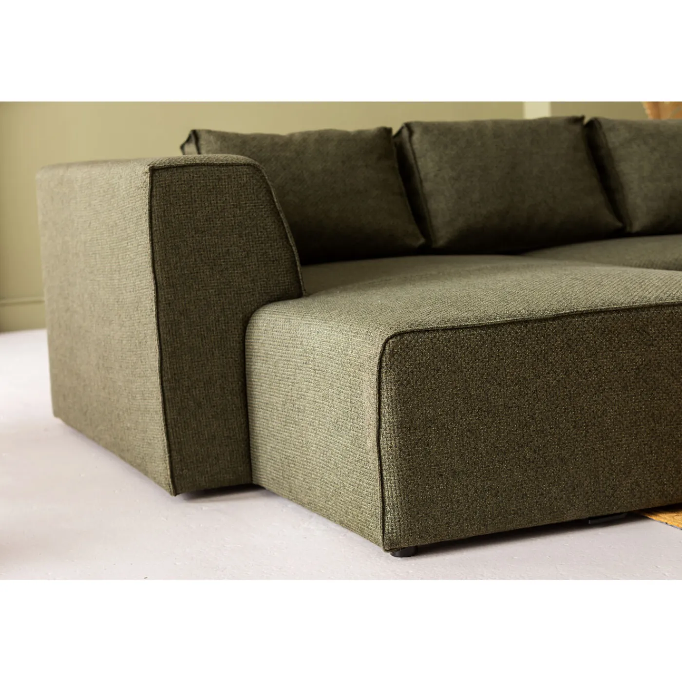 KARE Design Canapés D Angle Infinity Dolce Vert Gauche