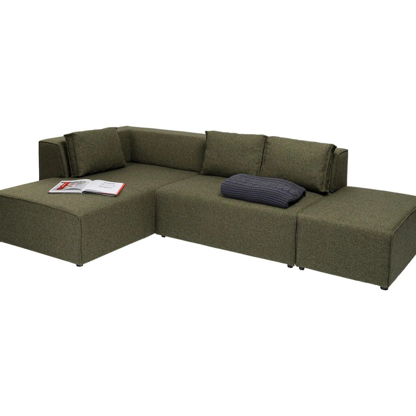 KARE Design Canapés D Angle Infinity Dolce Vert Gauche