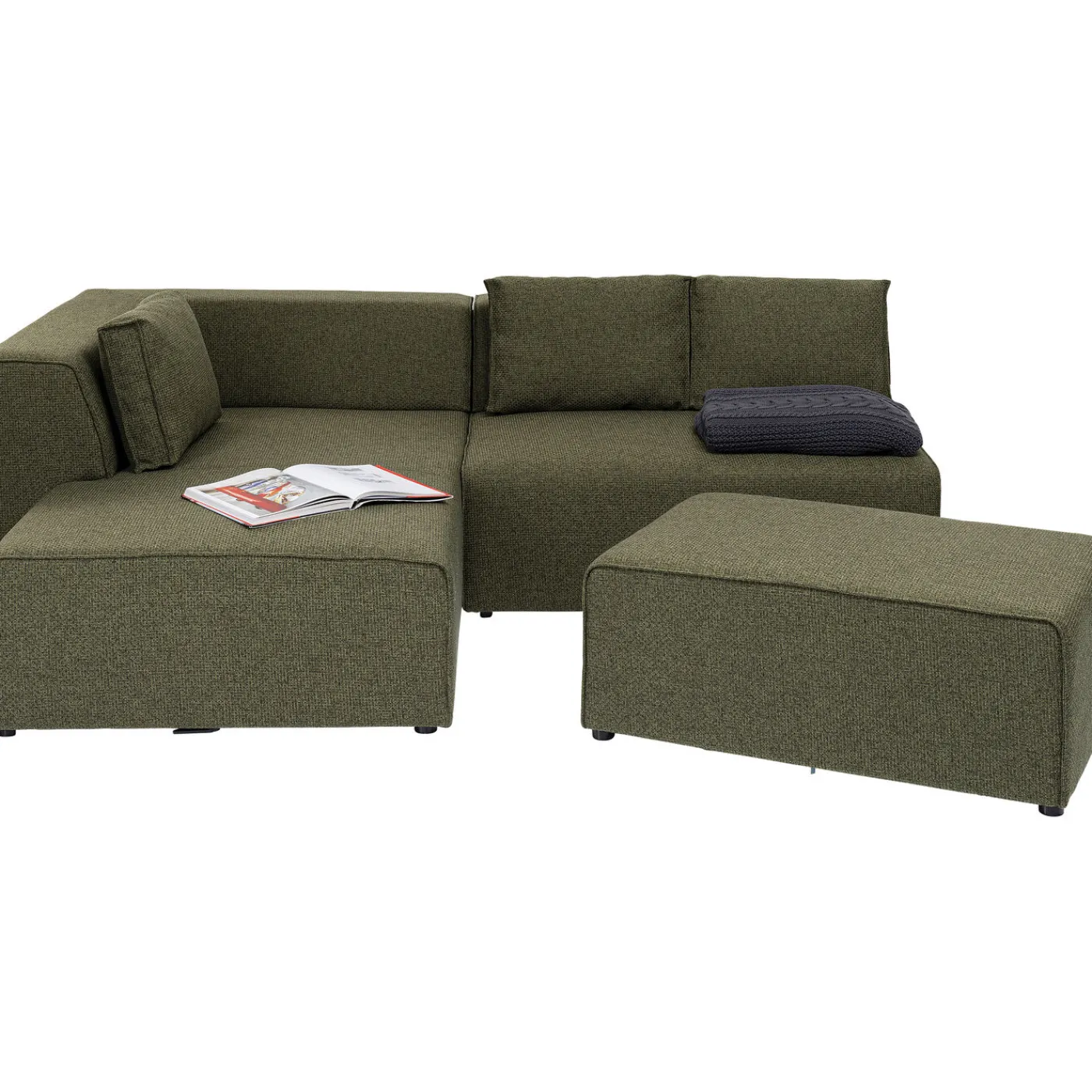 KARE Design Canapés D Angle Infinity Dolce Vert Gauche