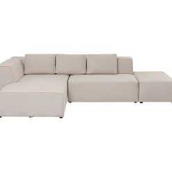 KARE Design Canapés D Angle Infinity Ottomane Creme Gauche