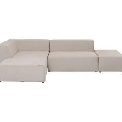 KARE Design Canapés D Angle Infinity Ottomane Creme Gauche