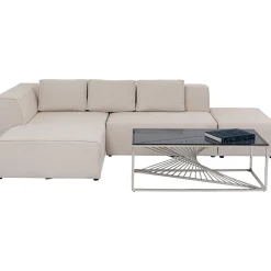 KARE Design Canapés D Angle Infinity Ottomane Creme Gauche