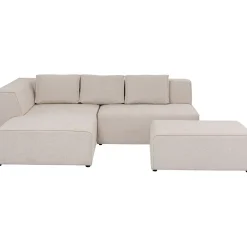 KARE Design Canapés D Angle Infinity Ottomane Creme Gauche