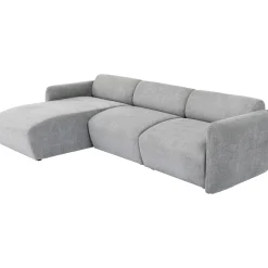 KARE Design Canapés D Angle Lucca Gris Gauche 255Cm