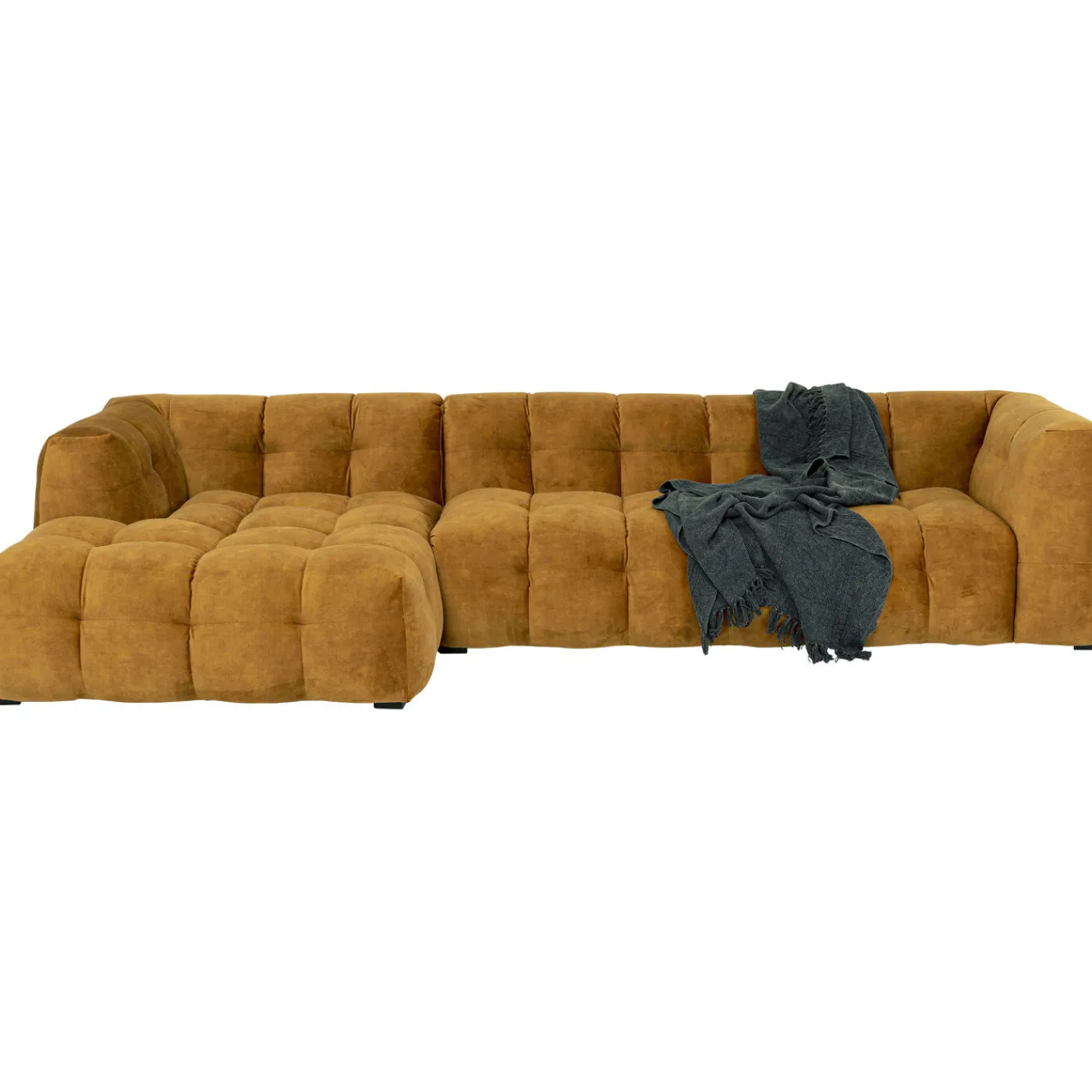 KARE Design Canapés D Angle Salamanca Gauche Brun Dore