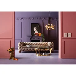 KARE Design Canapés Desire 3-Places Velours Ecru