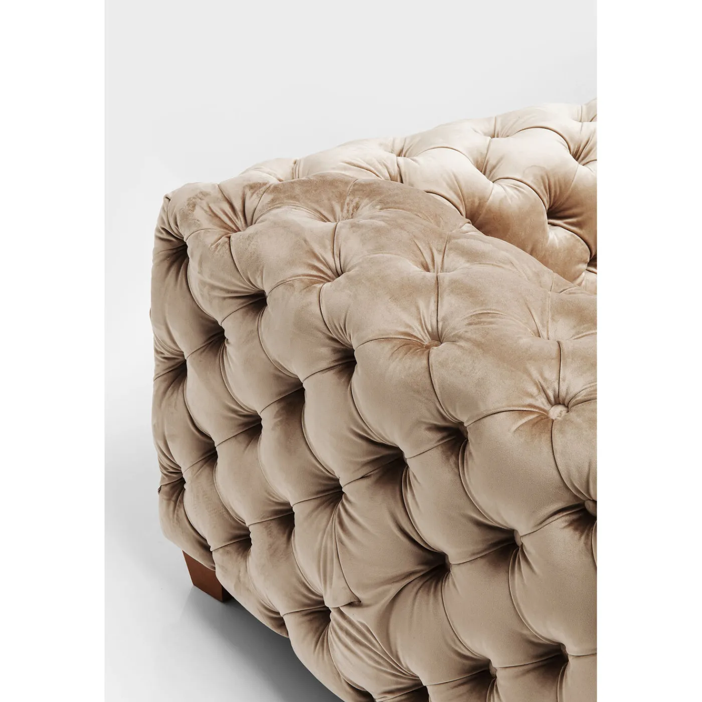 KARE Design Canapés Desire 3-Places Velours Ecru