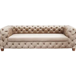 KARE Design Canapés Desire 3-Places Velours Ecru