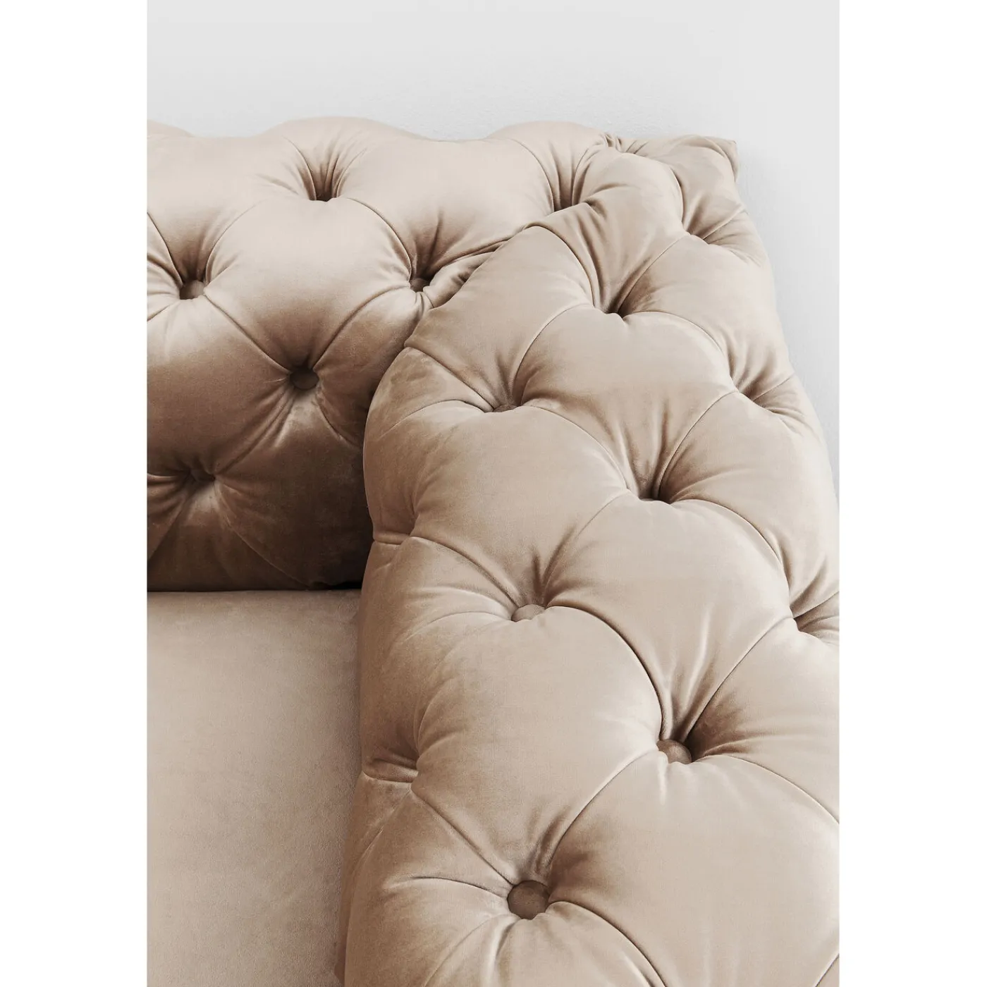 KARE Design Canapés Desire 3-Places Velours Ecru