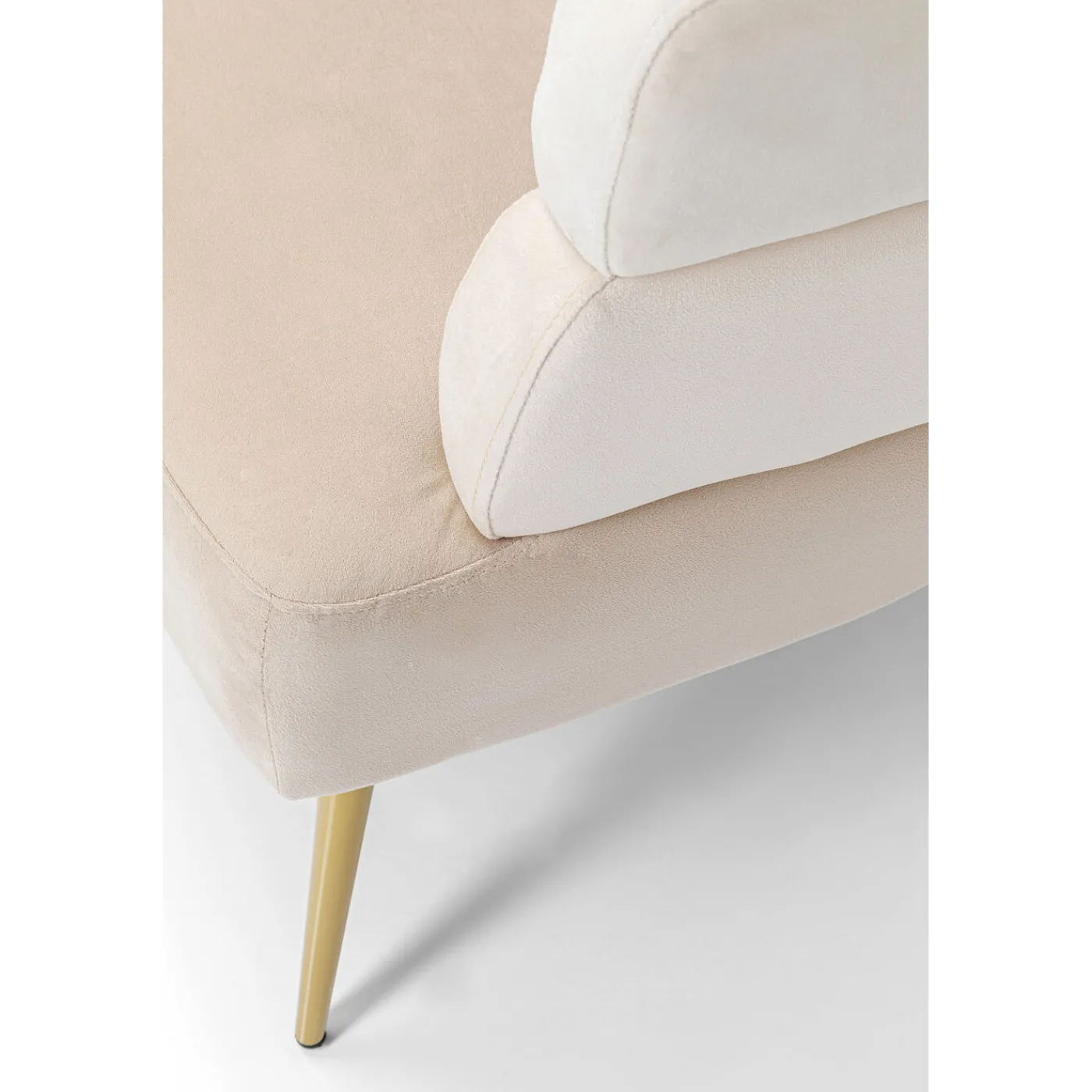 KARE Design Canapés Discovery 2-Places Creme 125Cm