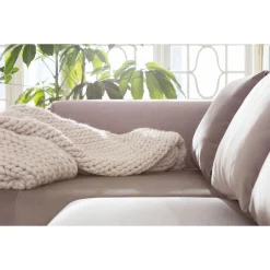 KARE Design Canapés Infinity Velours Taupe Gauche