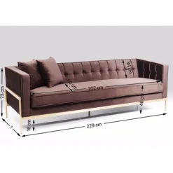 KARE Design Canapés Loft 3-Places Marron