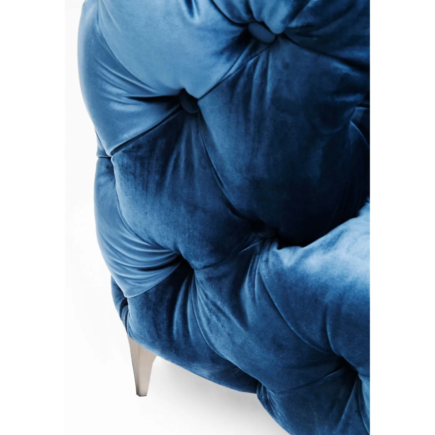 KARE Design Canapés Look 2-Places Velours Bleu